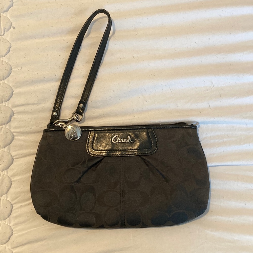 Black Coach wristlet